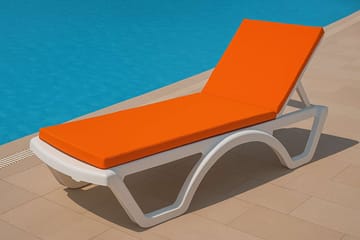 Travos Solstolpute - Oransje - Hagemøbler & utemiljø - Puter - Solsengputer