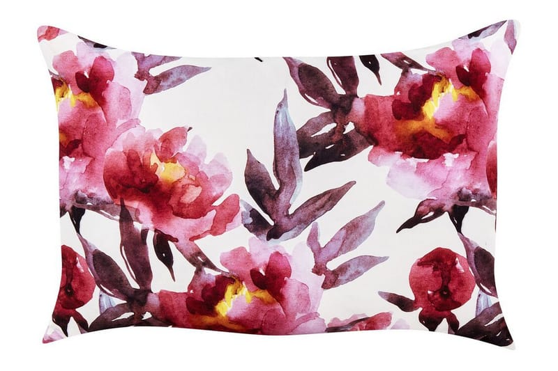 Trepuzzi Utendørspute 42x60 cm, Hvit/Rosa