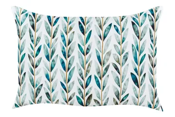 Tricase Utendørspute 42x60 cm - Hvit/Grønn - Hagemøbler & utemiljø - Puter - Hageputer