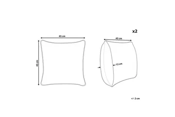 Utendørspute Affile sett av 2 - Hagemøbler & utemiljø - Puter - Hageputer