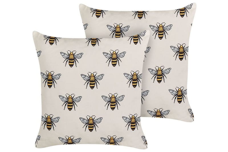 Utendørspute Arnesano 45x45 cm - Beige/Sort - Hagemøbler & utemiljø - Puter - Hageputer