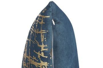 Utendørspute Beneton 45x45 cm - Blå/Gull - Hagemøbler & utemiljø - Puter - Hageputer