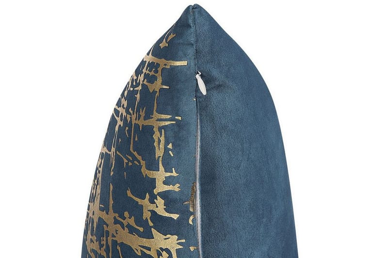 Utendørspute Beneton 45x45 cm - Blå/Gull - Hagemøbler & utemiljø - Puter - Hageputer