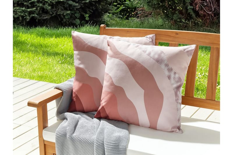 Utendørspute Busto 45x45 cm - Rosa - Hagemøbler & utemiljø - Puter - Hageputer