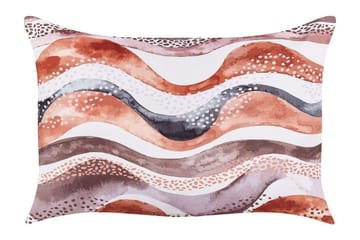 Utendørspute Cannole 42x60 cm - Brun/Hvit/Sort - Hagemøbler & utemiljø - Puter - Hageputer