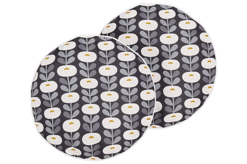 Utendørspute Corsano 40 cm Rund - Grå/Hvit - Møbler - Bord - Sofabord & salongbord