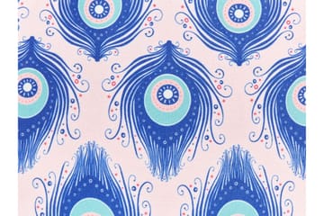 Utendørspute Didsbury 45x45 cm - Blå/Rosa - Hagemøbler & utemiljø - Puter - Hageputer