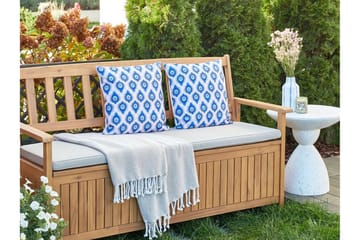 Utendørspute Didsbury 45x45 cm - Blå/Rosa - Hagemøbler & utemiljø - Puter - Hageputer