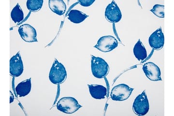 Utendørspute Fasano 40 cm Rund - Hvit/Blå - Hagemøbler & utemiljø - Puter - Hageputer