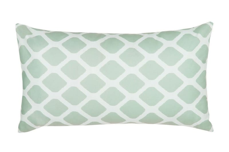 Utendørspute Flojen 42x60 cm, Grønn/Hvit