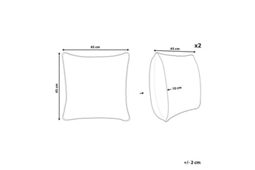Utendørspute Langford 45x45 cm - Grønn - Hagemøbler & utemiljø - Puter - Hageputer