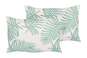 Utendørspute Laramie 42x60 cm - Beige/Grønn - Hagemøbler & utemiljø - Puter - Hageputer