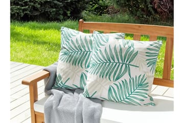 Utendørspute Laramie 45x45 cm - Beige/Grønn - Hagemøbler & utemiljø - Puter - Hageputer