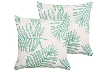 Utendørspute Laramie 45x45 cm - Beige/Grønn - Hagemøbler & utemiljø - Puter - Hageputer