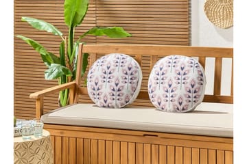 Utendørspute Latiano 40 cm Rund - Beige/Rosa - Hagemøbler & utemiljø - Puter - Hageputer
