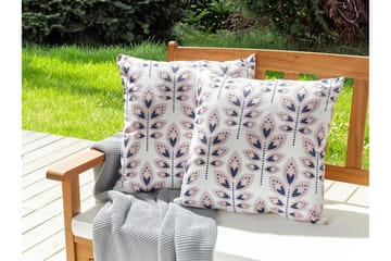 Utendørspute Latiano 45x45 cm 2 stk - Beige/Rosa - Hagemøbler & utemiljø - Puter - Hageputer