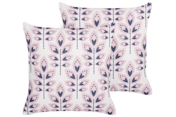 Utendørspute Latiano 45x45 cm 2 stk - Beige/Rosa - Hagemøbler & utemiljø - Puter - Hageputer