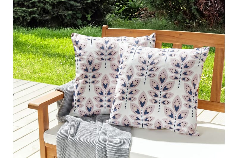 Utendørspute Latiano 45x45 cm - Beige/Rosa - Hagemøbler & utemiljø - Puter - Hageputer