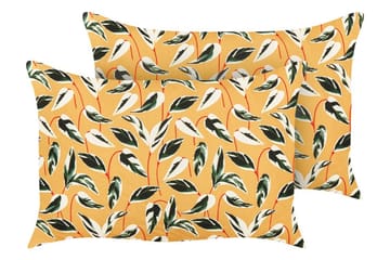 Utendørspute Macerata 42x60 cm - Gul/Grønn/Hvit - Hagemøbler & utemiljø - Puter - Hageputer