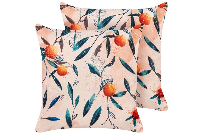 Utendørspute Richelu 45x45 cm - Oransje - Hagemøbler & utemiljø - Puter - Hageputer