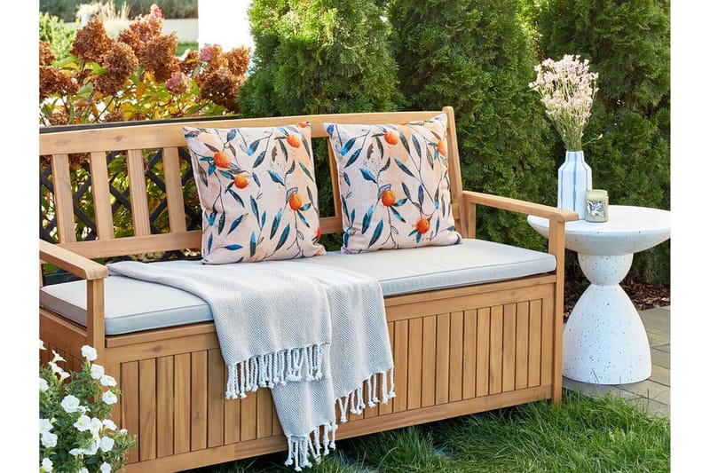 Utendørspute Richelu 45x45 cm - Oransje - Hagemøbler & utemiljø - Puter - Hageputer