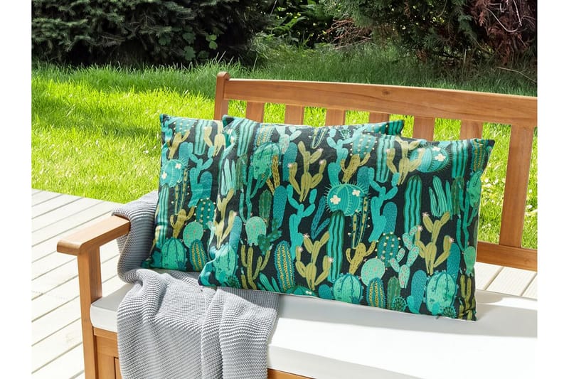 Utendørspute Ruffano 42x60 cm - Grønnblå - Hagemøbler & utemiljø - Puter - Hageputer