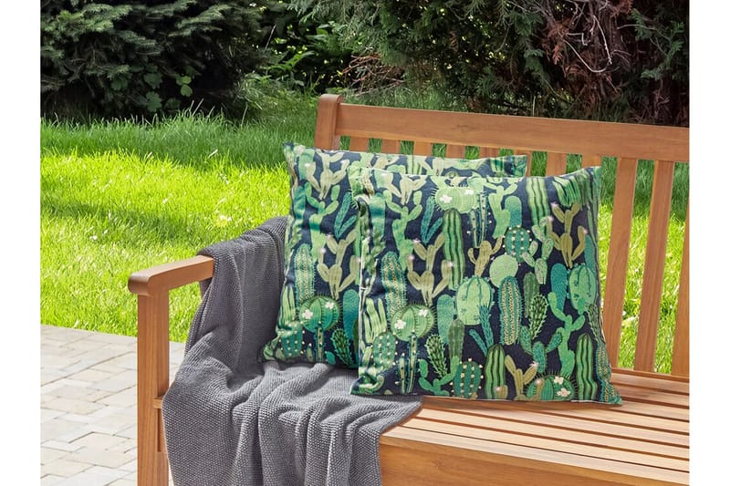 Utendørspute Ruffano 45x45 cm - Grønnblå - Hagemøbler & utemiljø - Puter - Hageputer