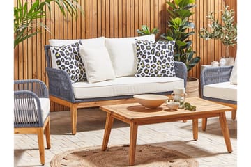 Utendørspute Runge 45x45 cm - Hvit/Sort/Gul - Hagemøbler & utemiljø - Puter - Hageputer