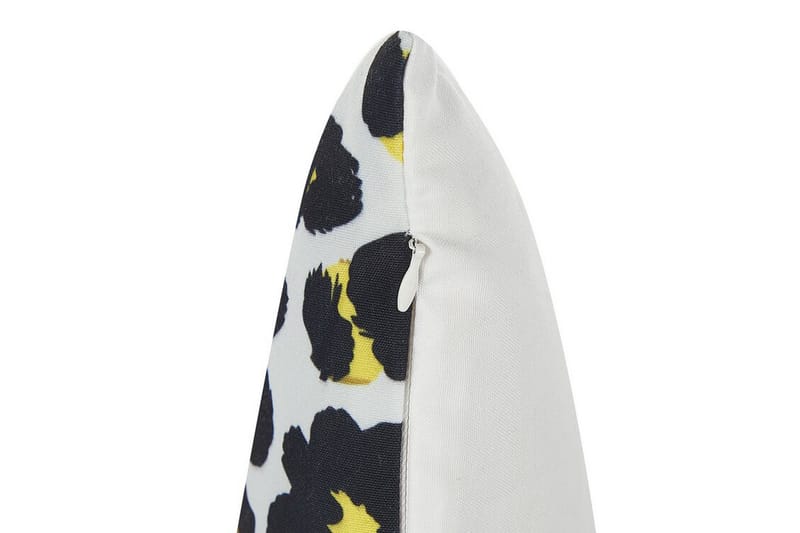 Utendørspute Runge 45x45 cm - Hvit/Sort/Gul - Hagemøbler & utemiljø - Puter - Hageputer