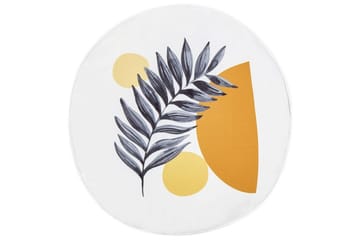 Utendørspute Saguenay 40 cm Rund - Hvit/Sort/Oransje/Gul - Hagemøbler & utemiljø - Puter - Hageputer