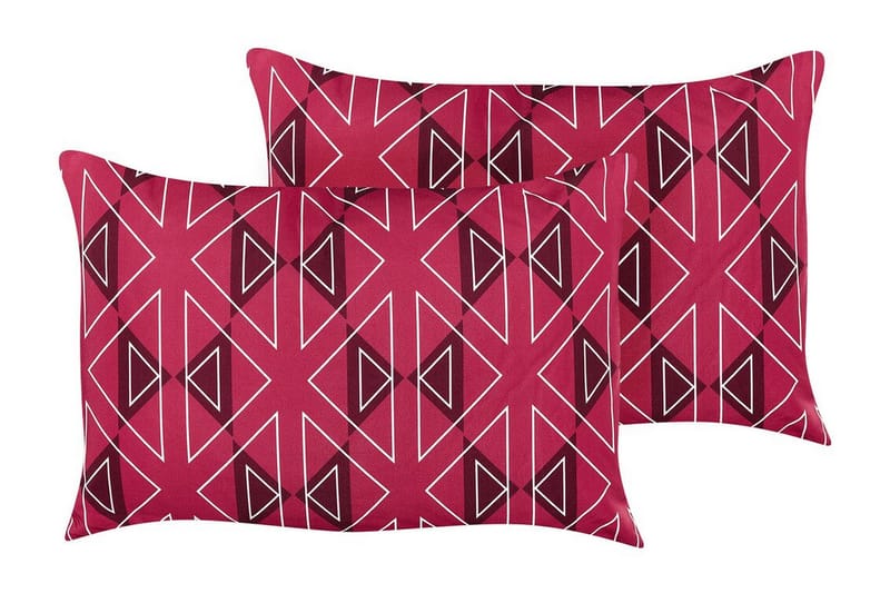 Utendørspute Santa Rosa 42x60 cm 2 stk - Rosa/Hvit - Hagemøbler & utemiljø - Puter - Hageputer