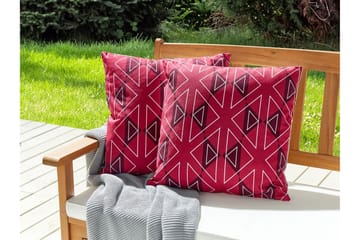 Utendørspute Santa Rosa 45x45 cm - Rosa/Hvit - Hagemøbler & utemiljø - Puter - Hageputer