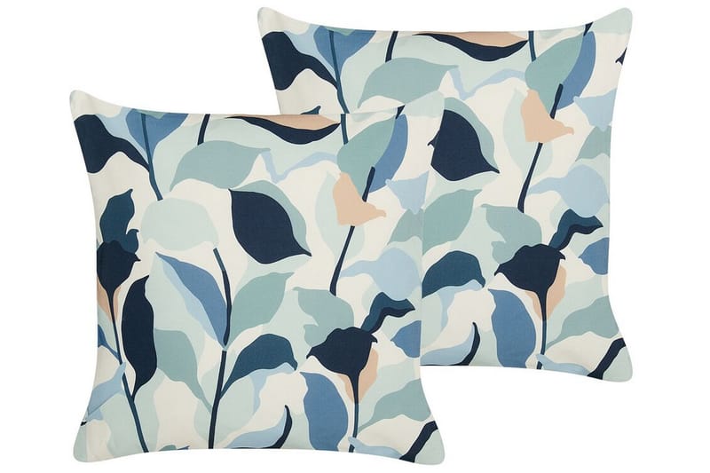 Utendørspute Smithers 45x45 cm - Blå Hvit - Hagemøbler & utemiljø - Puter - Hageputer