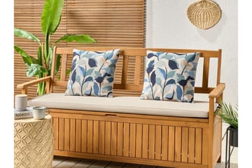 Utendørspute Smithers 45x45 cm - Blå Hvit - Hagemøbler & utemiljø - Puter - Hageputer