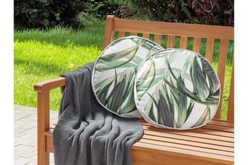 Utendørspute Sorel 40 cm Rund - Grønn/Hvit - Møbler - Bord - Sofabord & salongbord