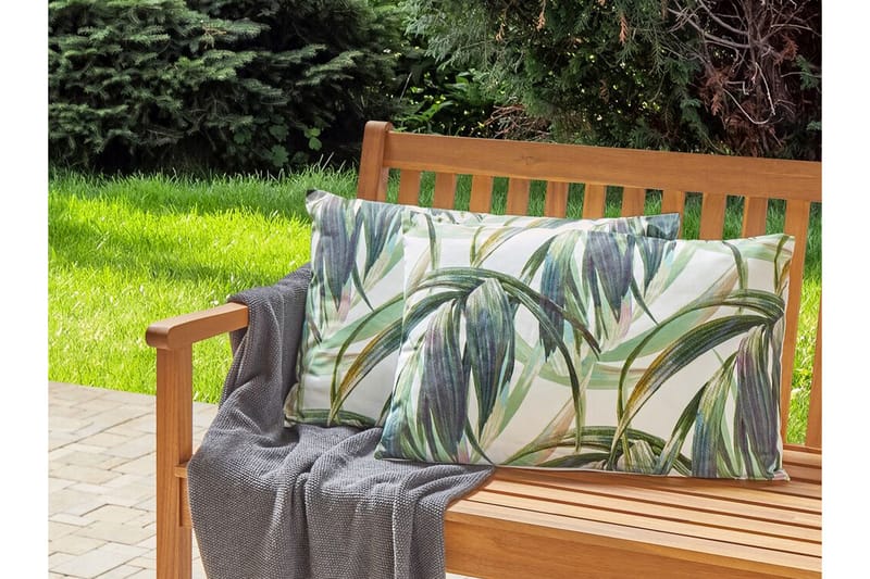 Utendørspute Sorel 42x60 cm - Grønn/Hvit - Hagemøbler & utemiljø - Puter - Hageputer