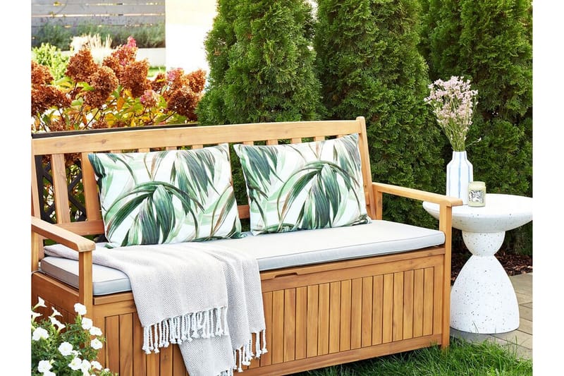 Utendørspute Sorel 42x60 cm - Grønn/Hvit - Hagemøbler & utemiljø - Puter - Hageputer