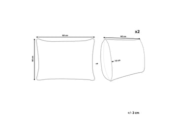 Utendørspute Specchia 42x60 cm - Blå/Grønn/Gul - Hagemøbler & utemiljø - Puter - Hageputer