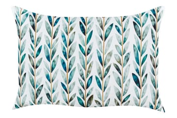 Utendørspute Tricase 42x60 cm - Hvit/Grønn - Hagemøbler & utemiljø - Puter - Hageputer