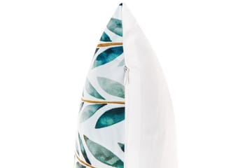 Utendørspute Tricase 42x60 cm - Hvit/Grønn - Hagemøbler & utemiljø - Puter - Hageputer