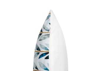 Utendørspute Tricase 45x45 cm - Hvit/Grønn - Hagemøbler & utemiljø - Puter - Hageputer