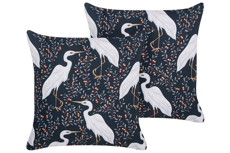 Utendørspute Vulcin 45x45 cm - Svart Og Hvit - Hagemøbler & utemiljø - Puter - Hageputer