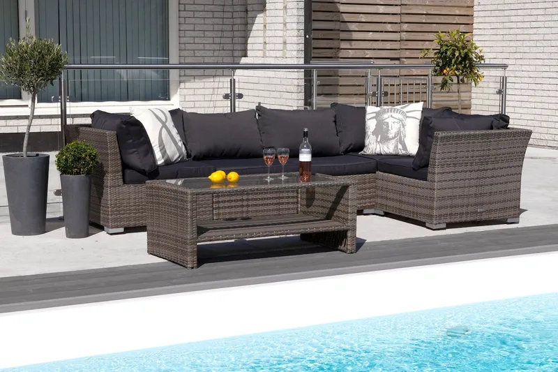 komplett møbeltrekkpakke Grå - Passer gruppe 134293 - Hagemøbler & utemiljø - Øvrig hagemøbler - Tilbehør hagemøbler - Møbeltrekkpakker