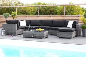 Komplett møbeltrekkpakke Svart - Passer gruppe 200-027 - Hagemøbler & utemiljø - Øvrig hagemøbler - Tilbehør hagemøbler - Møbeltrekkpakker