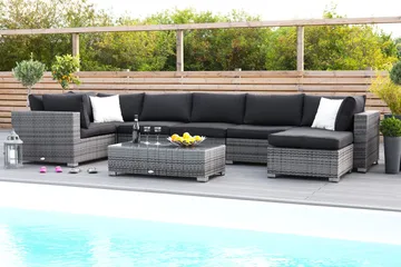 Komplett møbeltrekkpakke Svart - Passer gruppe 134292 - Hagemøbler & utemiljø - Øvrig hagemøbler - Tilbehør hagemøbler - Møbeltrekkpakker