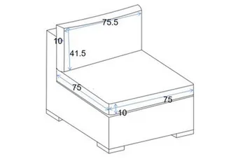 Putetrekk Bahamas til Midtmodul - Lysegrå - Hagemøbler & utemiljø - Puter - Utendørstrekk