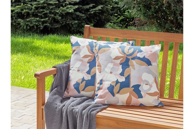 Vernole Utendørspute 45x45 cm - Hvit/Blå/Rosa - Hagemøbler & utemiljø - Puter - Hageputer