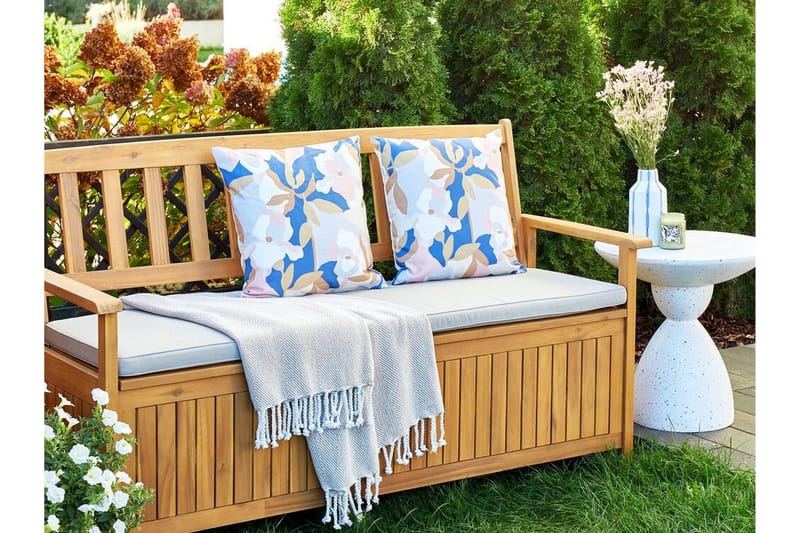 Vernole Utendørspute 45x45 cm - Hvit/Blå/Rosa - Hagemøbler & utemiljø - Puter - Hageputer