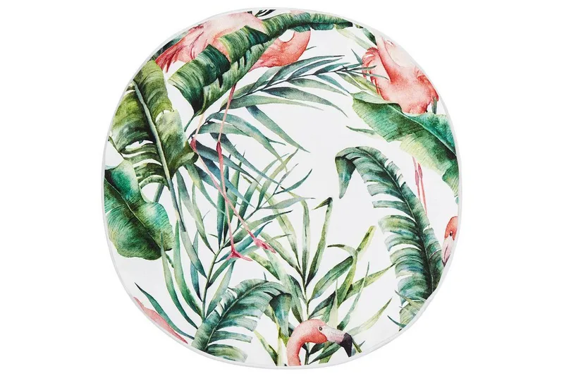 Visper Utendørspute 40 cm Rund, Hvit/Grønn/Rosa