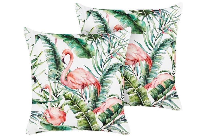 Visper Utendørspute 45x45 cm - Hvit/Grønn/Rosa - Hagemøbler & utemiljø - Puter - Hageputer